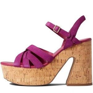 Free People Fuchsia Strappy Sandals